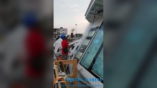 頑丈な海洋用水密スチールドアの試験