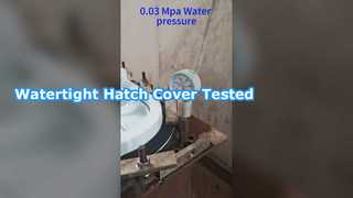 アルミ埋め込みハッチカバー防水試験2